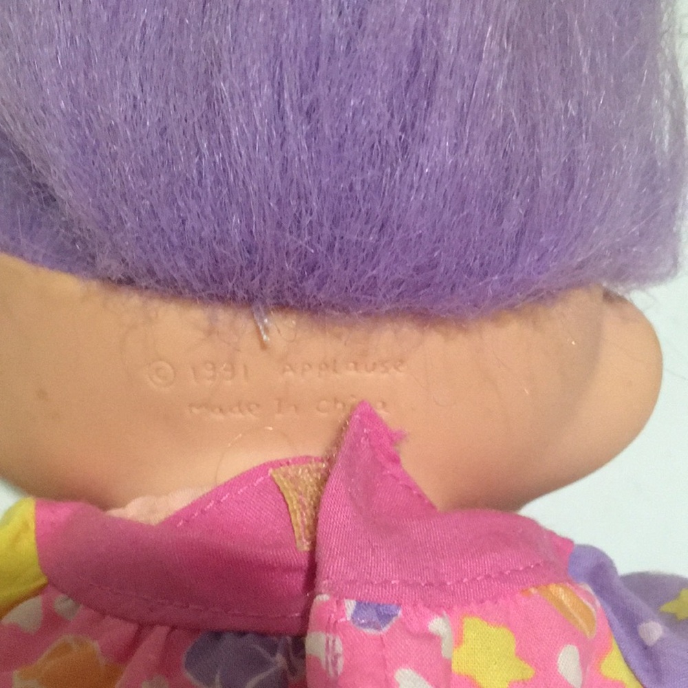 91 troll doll with Purple Hair